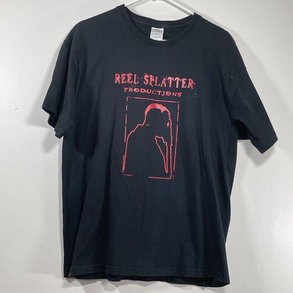 Gildan Other - Reel‎ Splatter Productions Films Horror movie t shirt Men's Large White Doomsday